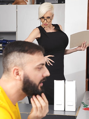 Fucking at the office with Tanya Virago, The Milf Office Slut!